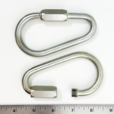 Two (2) Maillon Rapide 40/20mm Quick Links, 600 KG WLL (1300 Lbs)