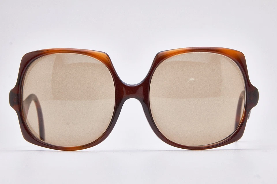 oversized tortoise shell specs VIENNALINE sunglasses bold vintage 80s - Image 2 of 4