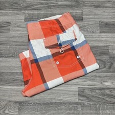 AMERICAN EAGLE Men  s Orange White Board Shorts Size Large Regular