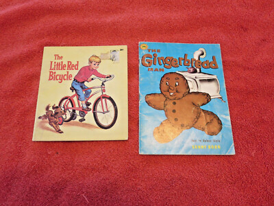  The Gingerbread Man 1977 Sunny Book The Little Red Bicycle 1953 VTG 