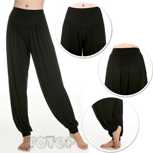 ﹑Plus Size Womens Harem Trousers Pants Baggy Dance Yoga Casual Plain Legging - Picture 13 of 25