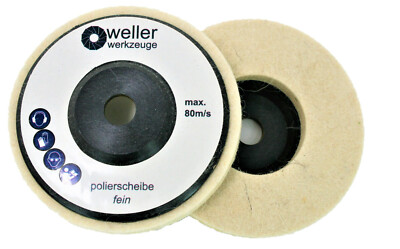 2 x Metall Polierscheibe passend für BTI/Würth Bosch GWS 10,8+12V, D 76 mm  
