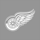 Detroit Red Wings NHL Team Logo 1Color Vinyl Decal Sticker Car Window Wall