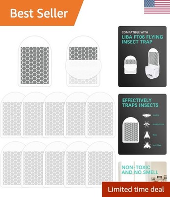 12 Pcs Flying Insect Trap Refill Compatible with LiBa FT06 Fly Trap Indoor fo...