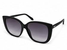 QUAY Ever After Women s Sunglasses Matte Black Smoke Fade 58-16-145 w/ Case