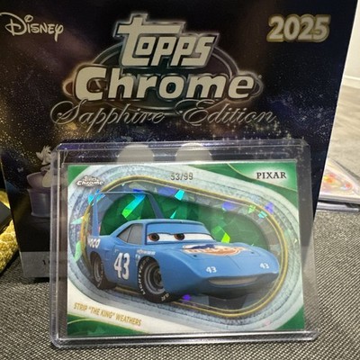 Topps Disney Chrome 2025 Sapphire Edition - Strip ''the king'' weathers /99 
