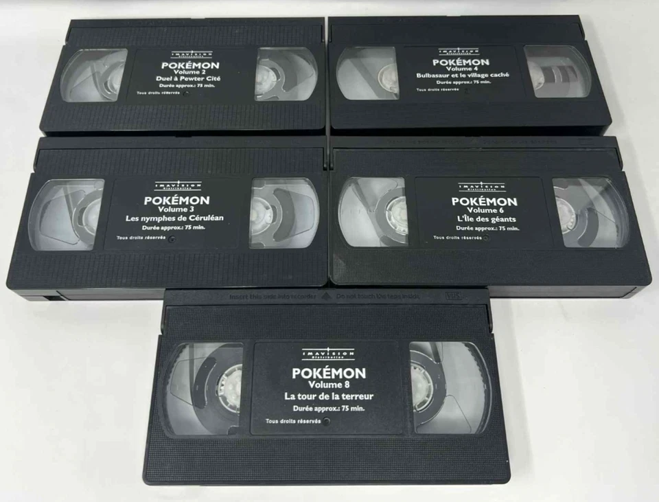 Pokemon VHS Lot Of 5 French Quebec Version (2-3-4-6-8) 1998 - Image 4 of 4
