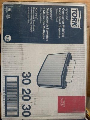 Tork Countertop Multifold H2 Hand Towel Dispenser Stainless Steel 302030