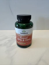 Swanson Triple Strength Super EPA & DHA 60 Softgels Exp 01/27 Heart Brain Health