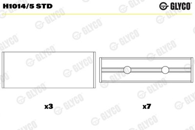 GLYCO H1014/5 STD Kurbelwellenlager für DACIA,MAHINDRA RENAULT,NISSAN,RENAULT