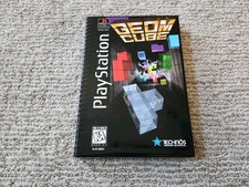 Technos Geom Cube PS1 PlayStation 1 1995 Tested Long Box Complete Manual CIB