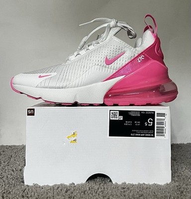Size 5.5W- Nike Air Max 270 White Bubblegum Pink Spell NBY HJ3222