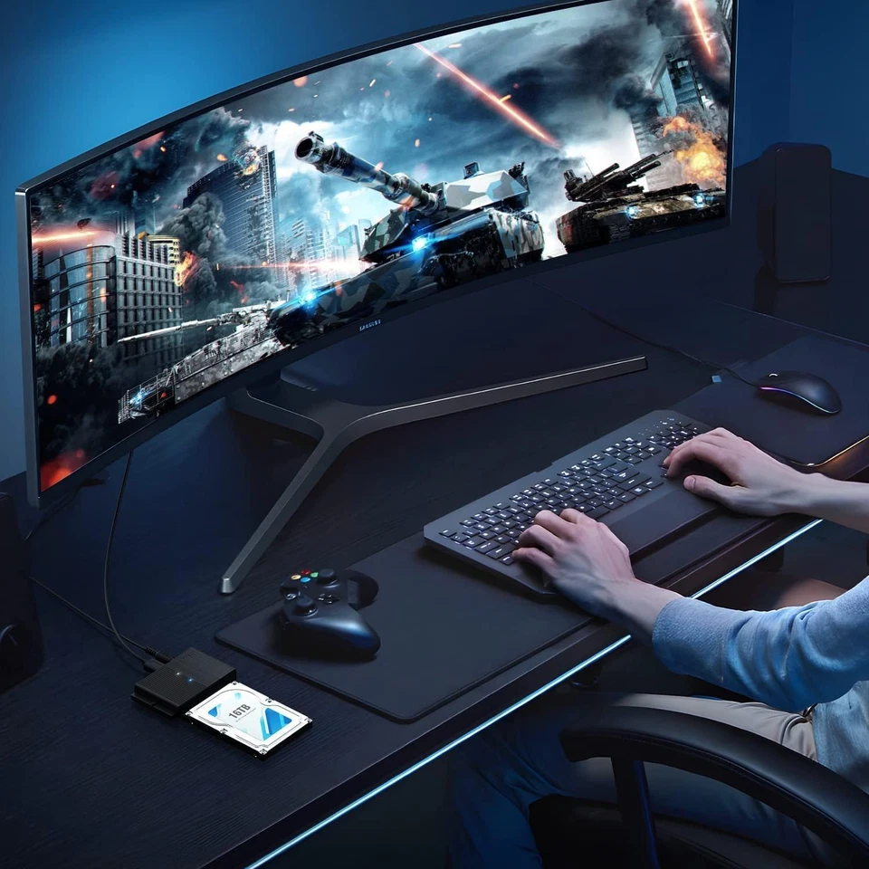 FIDECO IDE and SATA Adapter, USB 3.0 Hard Drive Adapter, External SATA and IDE C - Image 4 of 4