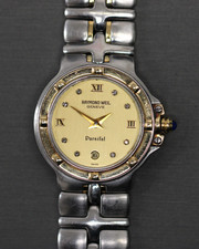 Raymond Weil Geneve Parsifal 9990 Diamond Dial Two Tone Ladies Date Watch