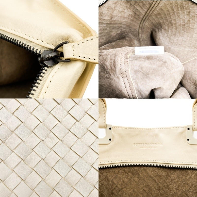 Bottega Veneta Intrecciato Tote Bag Ivory Excellent Condition thumbnail 6