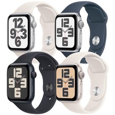 Apple Watch Series SE 2nd Gen 40mm/44mm GPS Aluminum with Sport Band - Excellent