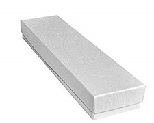 -6 Pack Swirl White Paper Cotton Filled Cardboard Jewelry Gift box for Neckla...