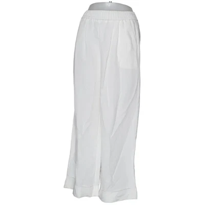 Luc.ce, pantalon palazzo, taille : M, blanc, coton/polyamide, monochrome, fem... - Photo 1/4