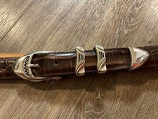 James Reid Sterling Silver Shark Belt Buckle Set  