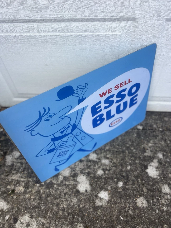 Esso blue heavy metal sign sign , 16in by 23in - Image 4 of 4