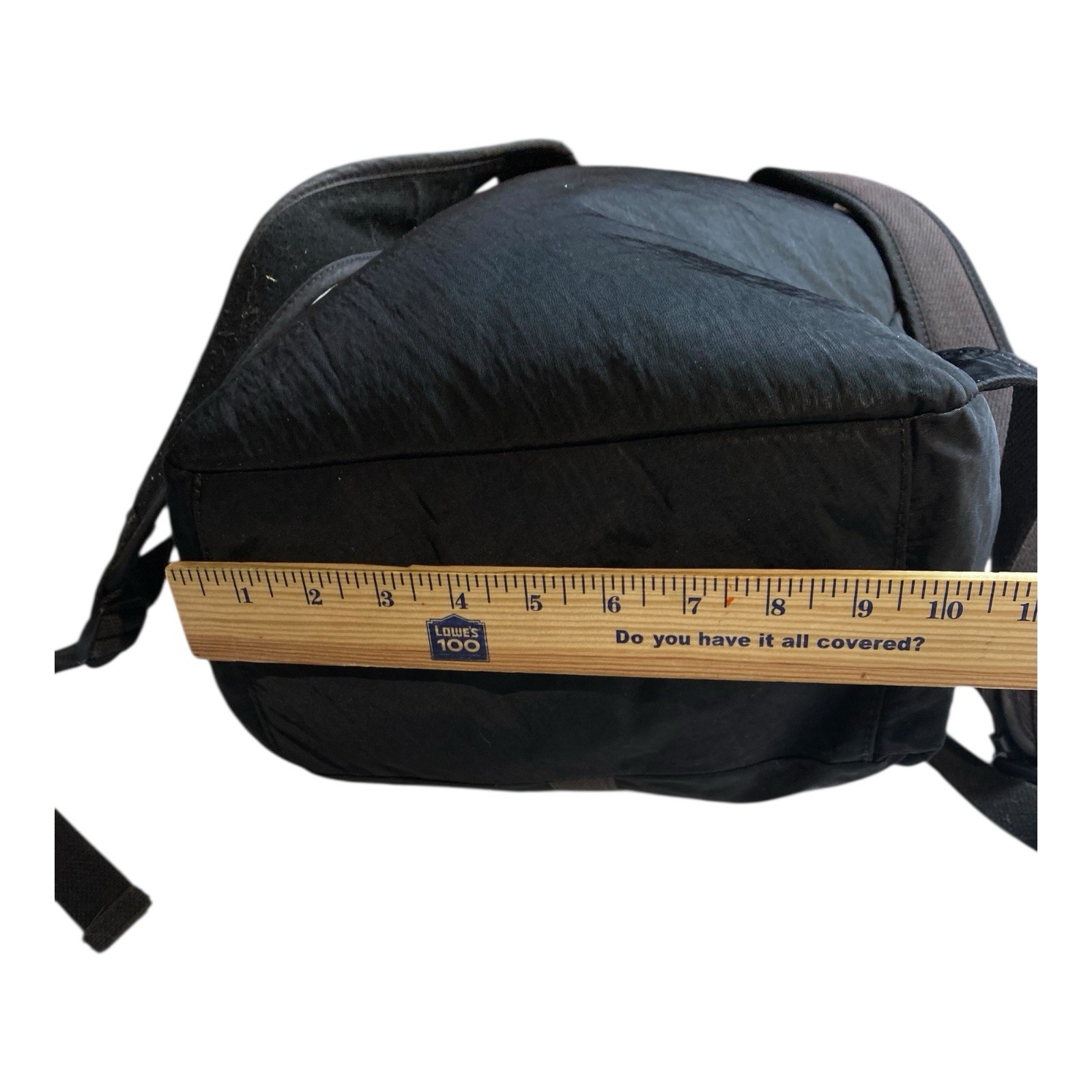 Kipling Drawstring Rucksack Backpack Bag Black  A… - image 10