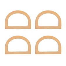  4 Pcs D-shaped Purse Replacement Handle Girl Bag Accessories Handles