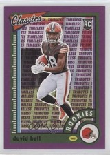2022 Panini Classics Rookies Timeless Tributes Purple 25/50 David Bell #178 05dl