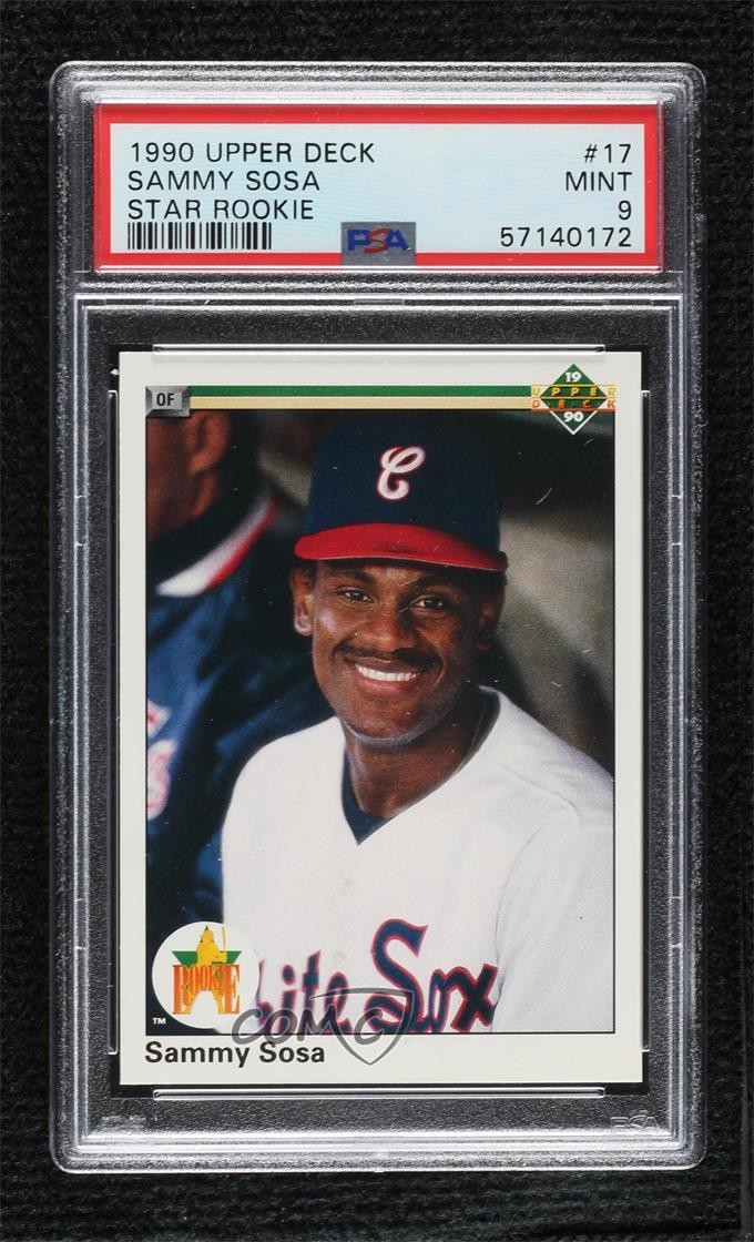 1990 Upper Deck Star Rookie Sammy Sosa #17 PSA 9 MINT