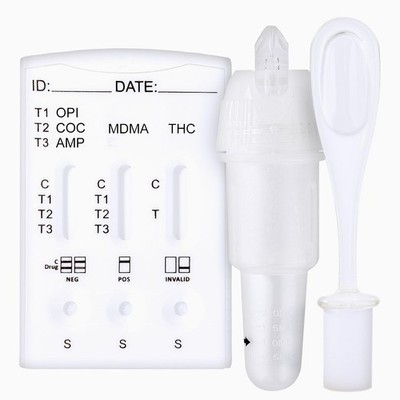 One+Step Multi Drogentest Speichel für 5 Drogenarten THC  Amphetamin  Kokain ...