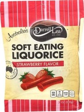 Darrell Lea Strawberry Licorice 7 Oz. Bag Regular Size