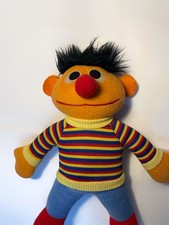 Vintage Ernie Plush Doll - Sesame Street Character - Playskool 1984