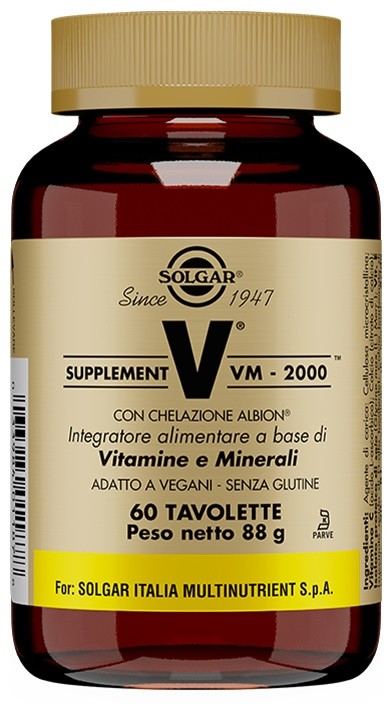 Multivitaminico Solgar VM 2000 - 60 Tavolette - Offerta Speciale Online