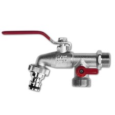 Duo Doppelanschluss Kugelhahn Hahn Wasserhahn Zapfventil Ventil in versch Größen