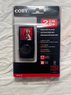 (NEW) Coby 2GB Go Video MP3 Player 6 Hours of Video 1000 Songs 2000 Photos