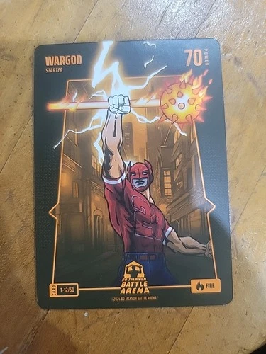 Mike Trout WARGOD Fire 2024 Bo Jackson Battle Arena Card #T-12/50 LA Angels