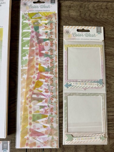Rosa Paislee *FARBWÄSCHE* 12x12 Papier Pad & Verzierung Posten 6x6 Pad Aufkleber - Bild 5 von 6
