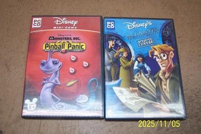 2 Games - Disney'sAtlantis Lost Empire  + Monsters Inc Pinball Panic