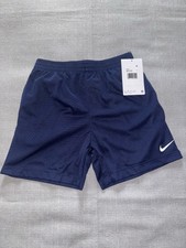 Nike Boy's Mesh Shorts Essential Blue Navy Size 4 Dri-Fit Swoosh Logo