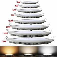 1-40 PCS 9W 12W 15W 18W 24W LED Recessed Ceiling Panel Down Lights Lamp Fixture