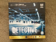 DETECTIVE A Modern Crime Board Game -New Open box 100% Complete