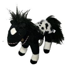 Breyer Black White Appaloosa Horse Pony Plush Stuffed Animal 2021 Aurora World