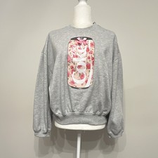 Diet Coke Sweatshirt With Pink Bow, Floral Coca Cola Sweatshirt, Size Small