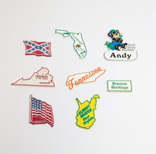 Vintage Magnet Lot American Virginia Cofederate Flag Florida More