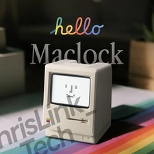 Maclock Macintosh Alarm Clock A Classic Desktop Ornament with A Digital Clock