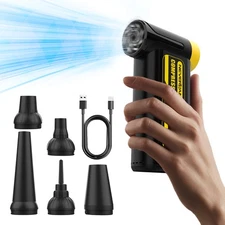 Compressed Air Duster Portable Mini Cordless Handheld Cleaner For PC Car Home US