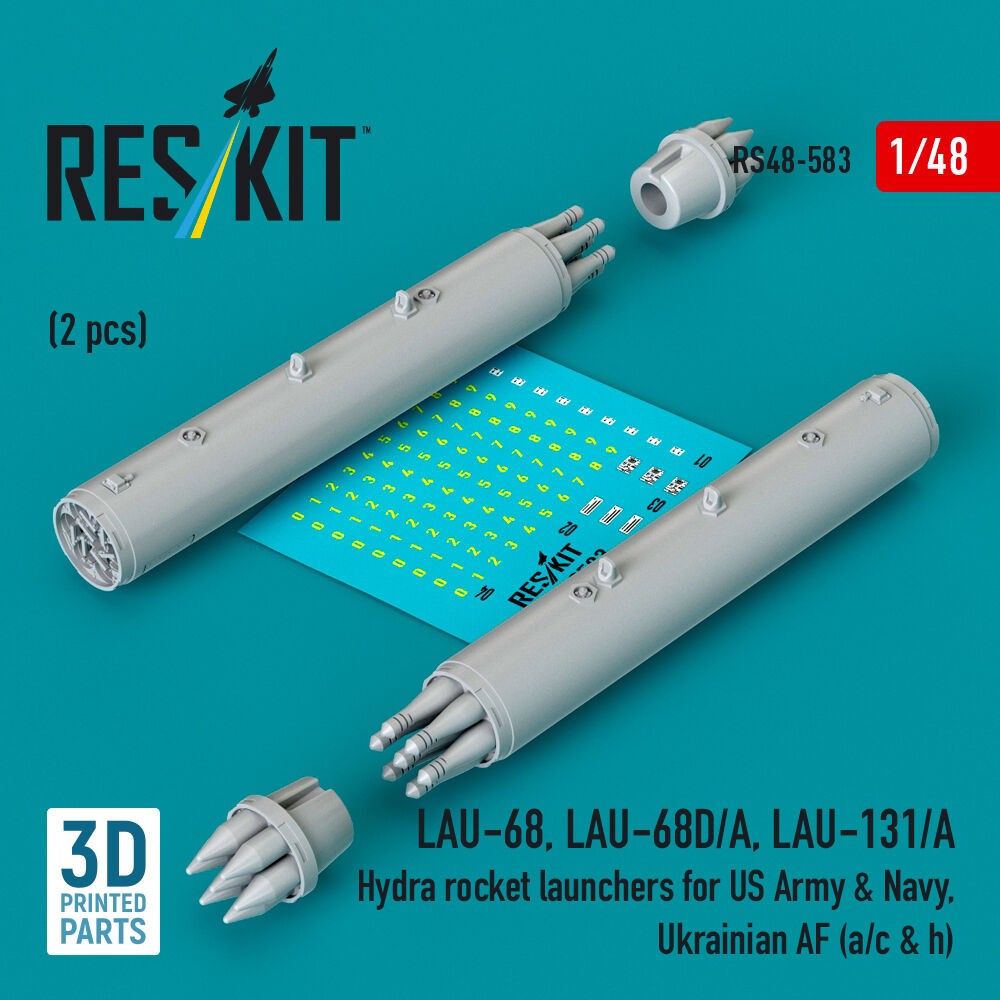 ResKit RS48-0583 1:48 Hydra Rocket Launcher Accessories Kit