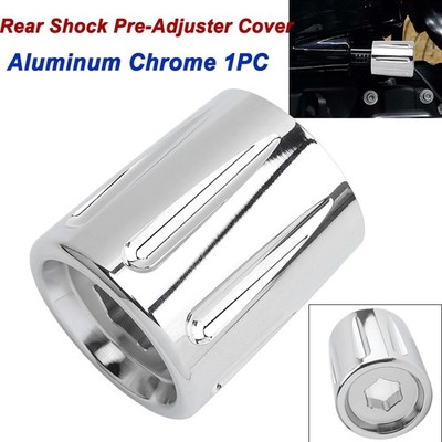For Harley Chrome Knob Rear Pre-Adjuster Cover Softail FXBR BREAKOUT FAT BOY 114