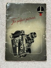BOLEX PAILLARD Model H Cameras - Original Instruction Manual
