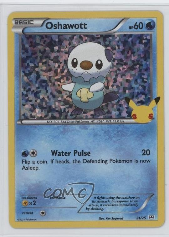 Oshawott Confetti Holo Pokémon Sword & Shield McDonald's Collection #21