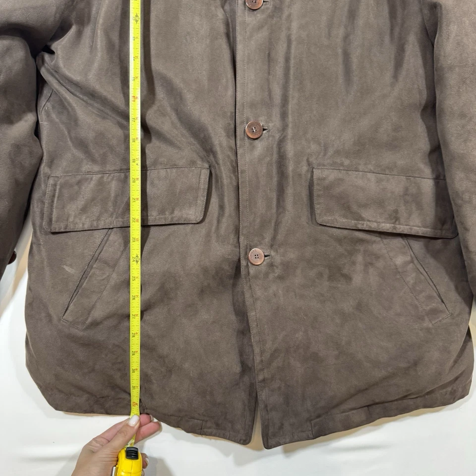 Rainforest Men’s L Brown Barn Coat Suede Collar Down Liner Heritage Grandpacore - Image 4 of 4